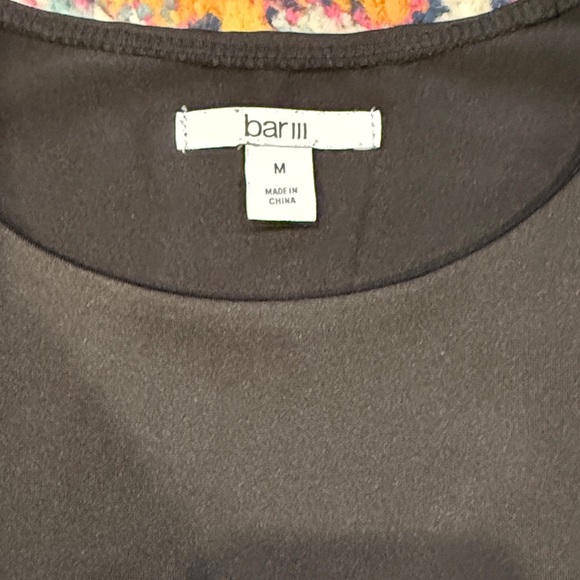 Bar III Black Short Sleeve Tee - Picture 2 of 4